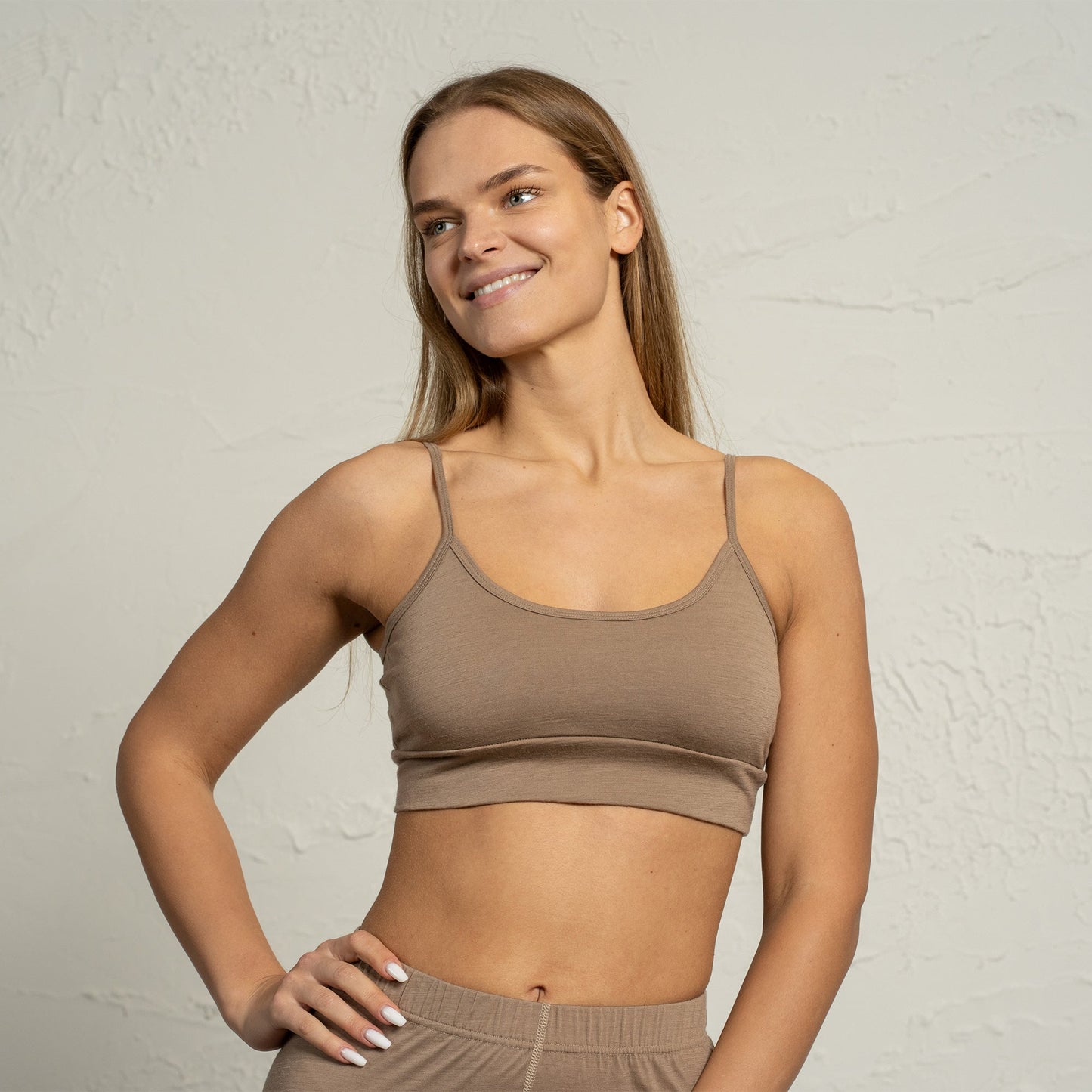Women's Natural 100% Merino Wool Bralette