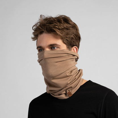 100% Merino Wool Long Neck Gaiter For Men