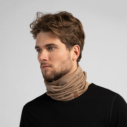 100% Merino Wool Long Neck Gaiter For Men