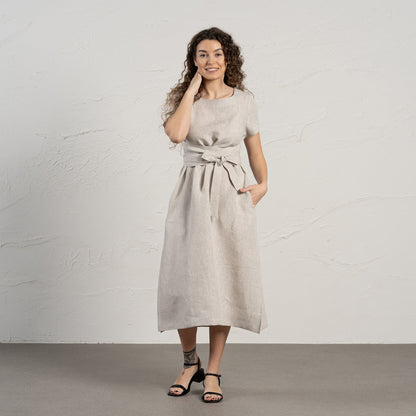 Short Sleeve Obi Wrap Dress Milly