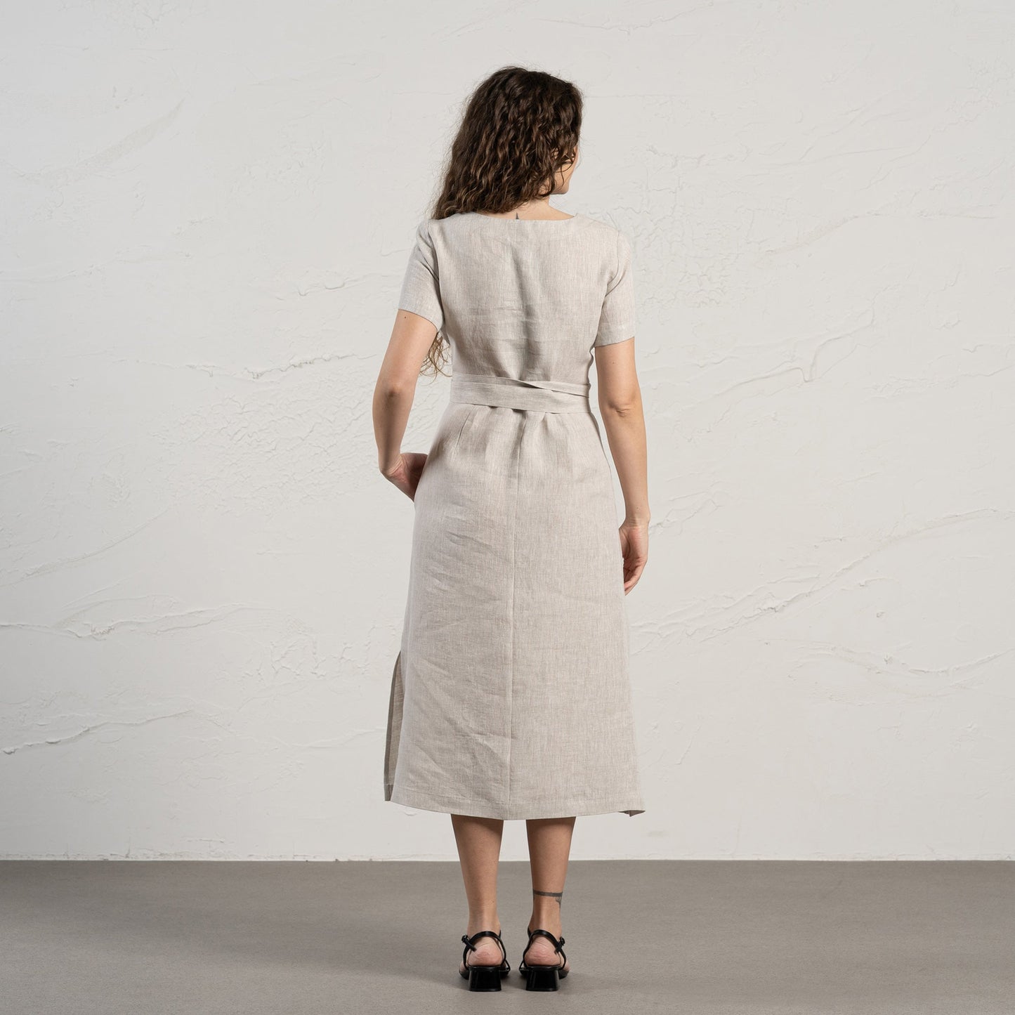 Short Sleeve Obi Wrap Dress Milly