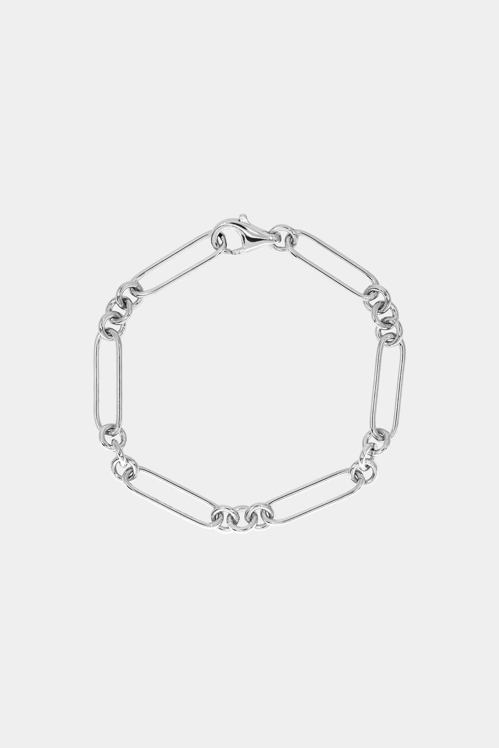 Large Lennox Bracelet | Silver or 9K White Gold