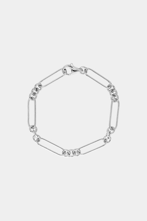 Large Lennox Bracelet | Silver or 9K White Gold