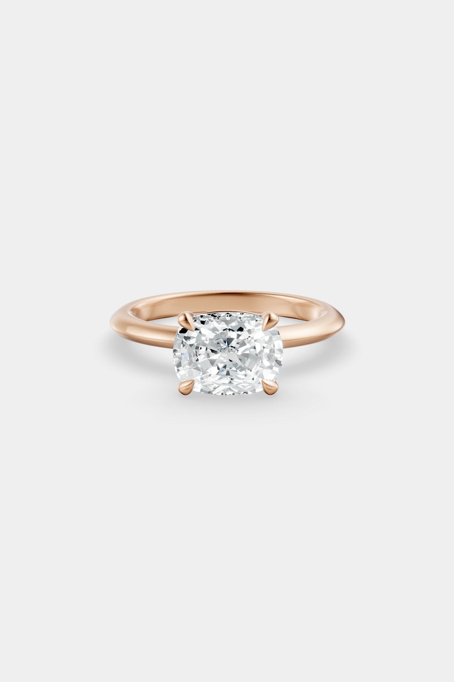 East West Diamond Solitaire Ring | Gwen Band