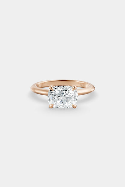 East West Diamond Solitaire Ring | Gwen Band