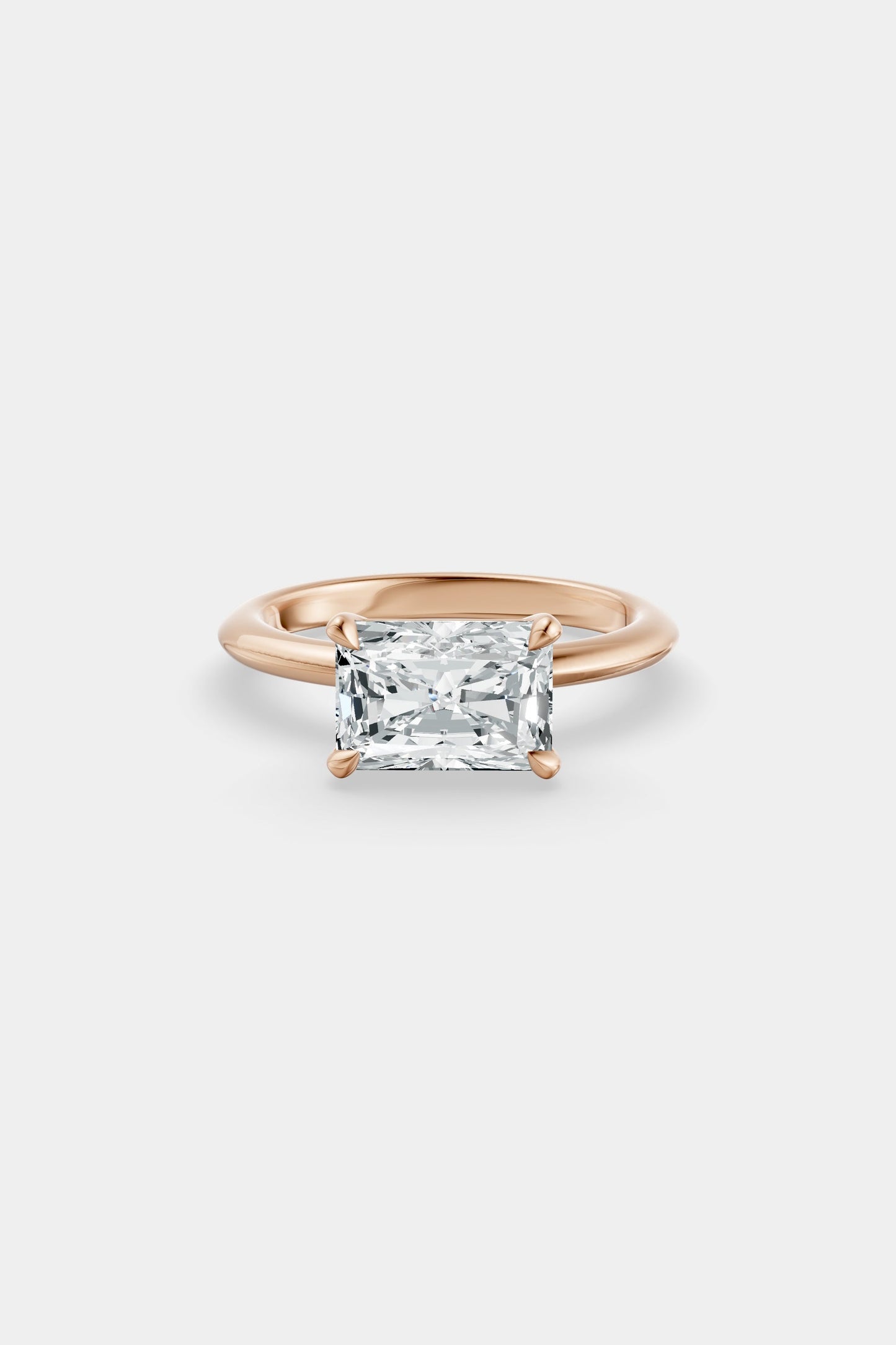 East West Diamond Solitaire Ring | Gwen Band