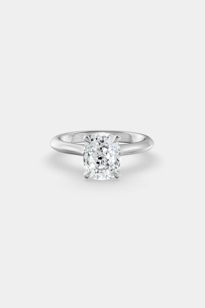 Diamond Solitaire Ring | Traditional Open-Style Band