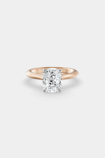 Diamond Solitaire Ring | Traditional Open-Style Band