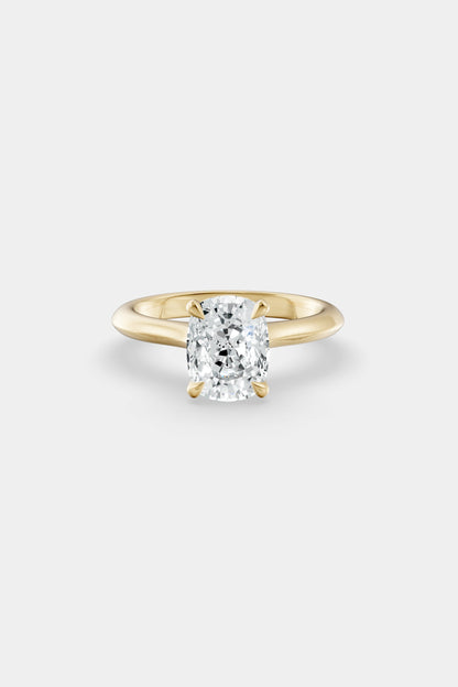 Diamond Solitaire Ring | Traditional Open-Style Band