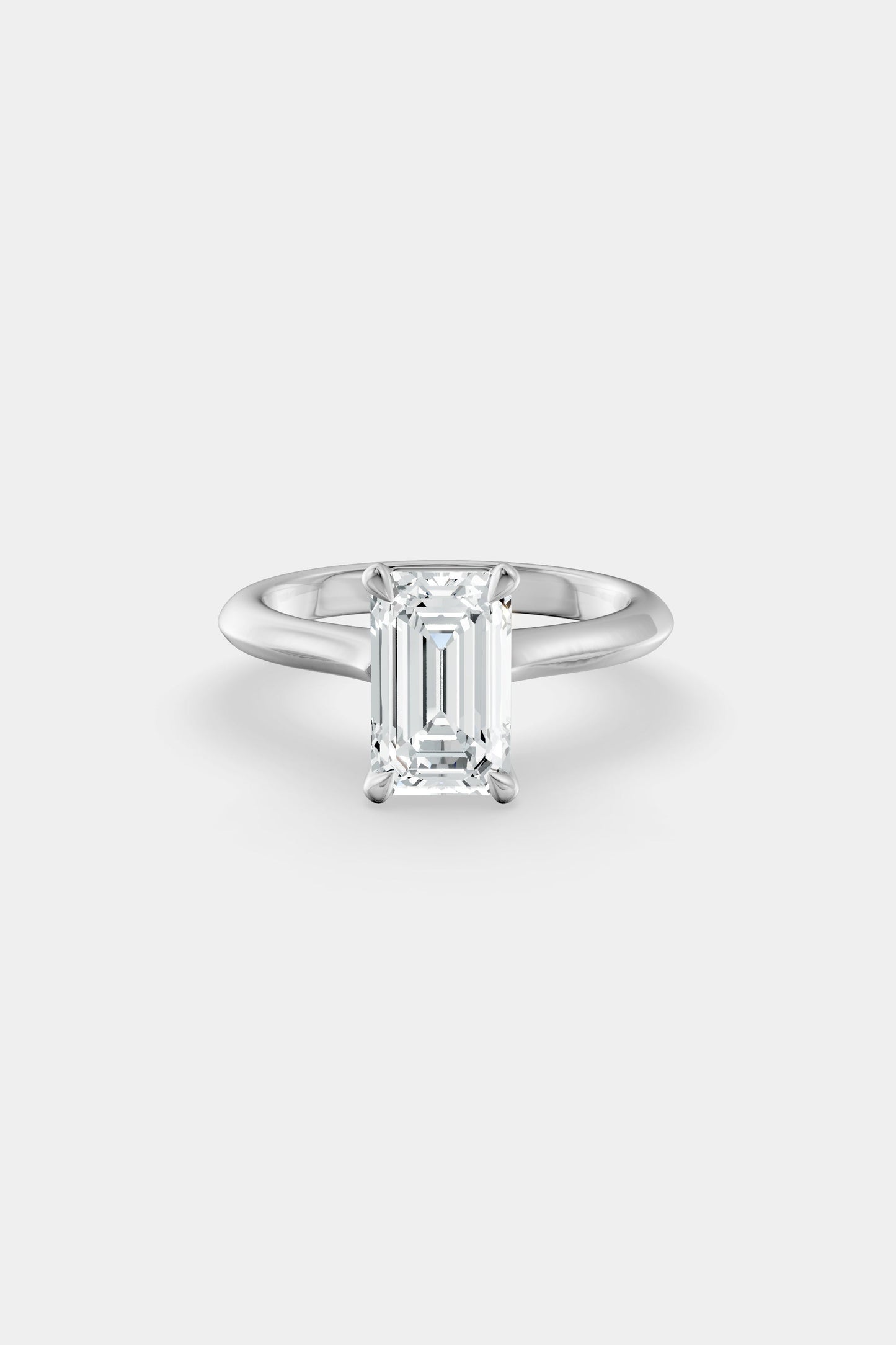 Diamond Solitaire Ring | Traditional Open-Style Band