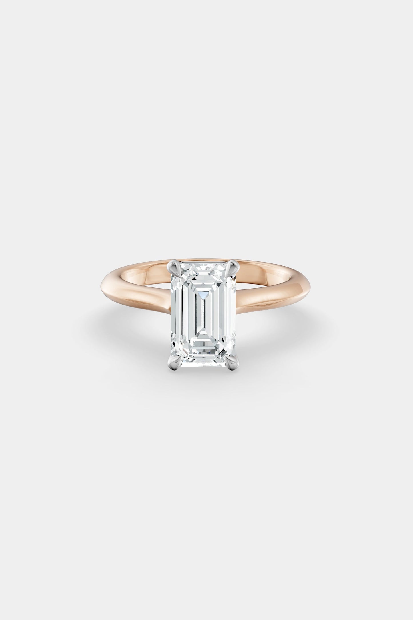 Diamond Solitaire Ring | Traditional Open-Style Band