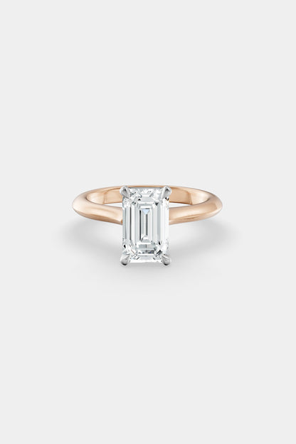 Diamond Solitaire Ring | Traditional Open-Style Band
