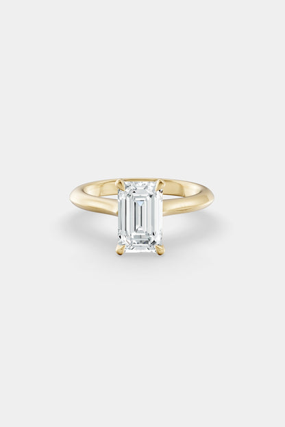 Diamond Solitaire Ring | Traditional Open-Style Band