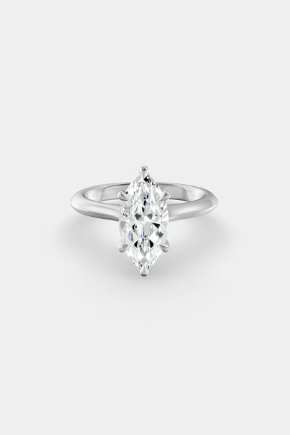Diamond Solitaire Ring | Traditional Open-Style Band
