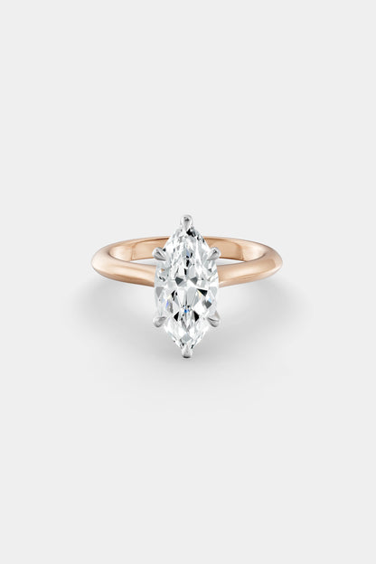 Diamond Solitaire Ring | Traditional Open-Style Band