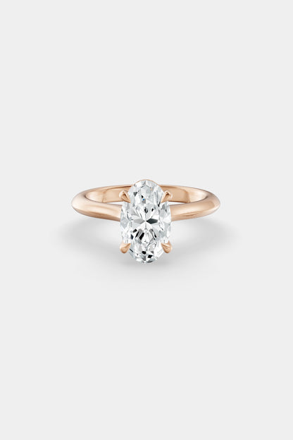 Diamond Solitaire Ring | Traditional Open-Style Band