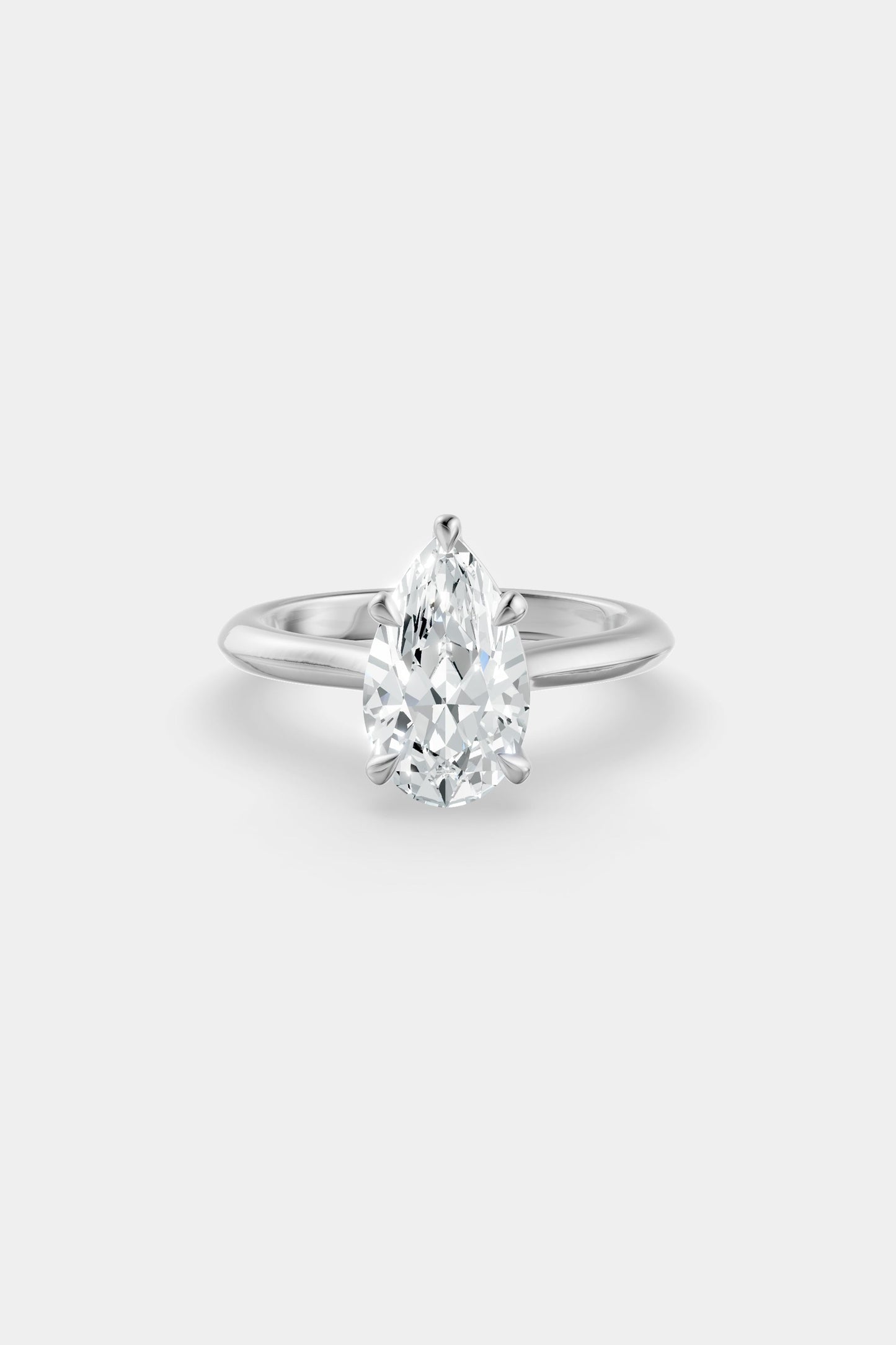 Diamond Solitaire Ring | Traditional Open-Style Band