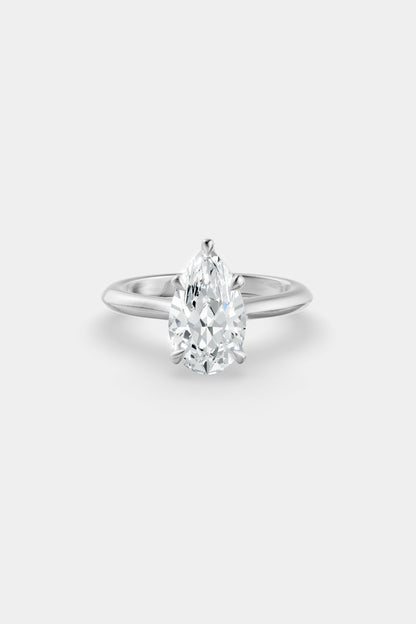 Diamond Solitaire Ring | Traditional Open-Style Band