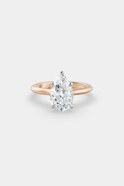 Diamond Solitaire Ring | Traditional Open-Style Band