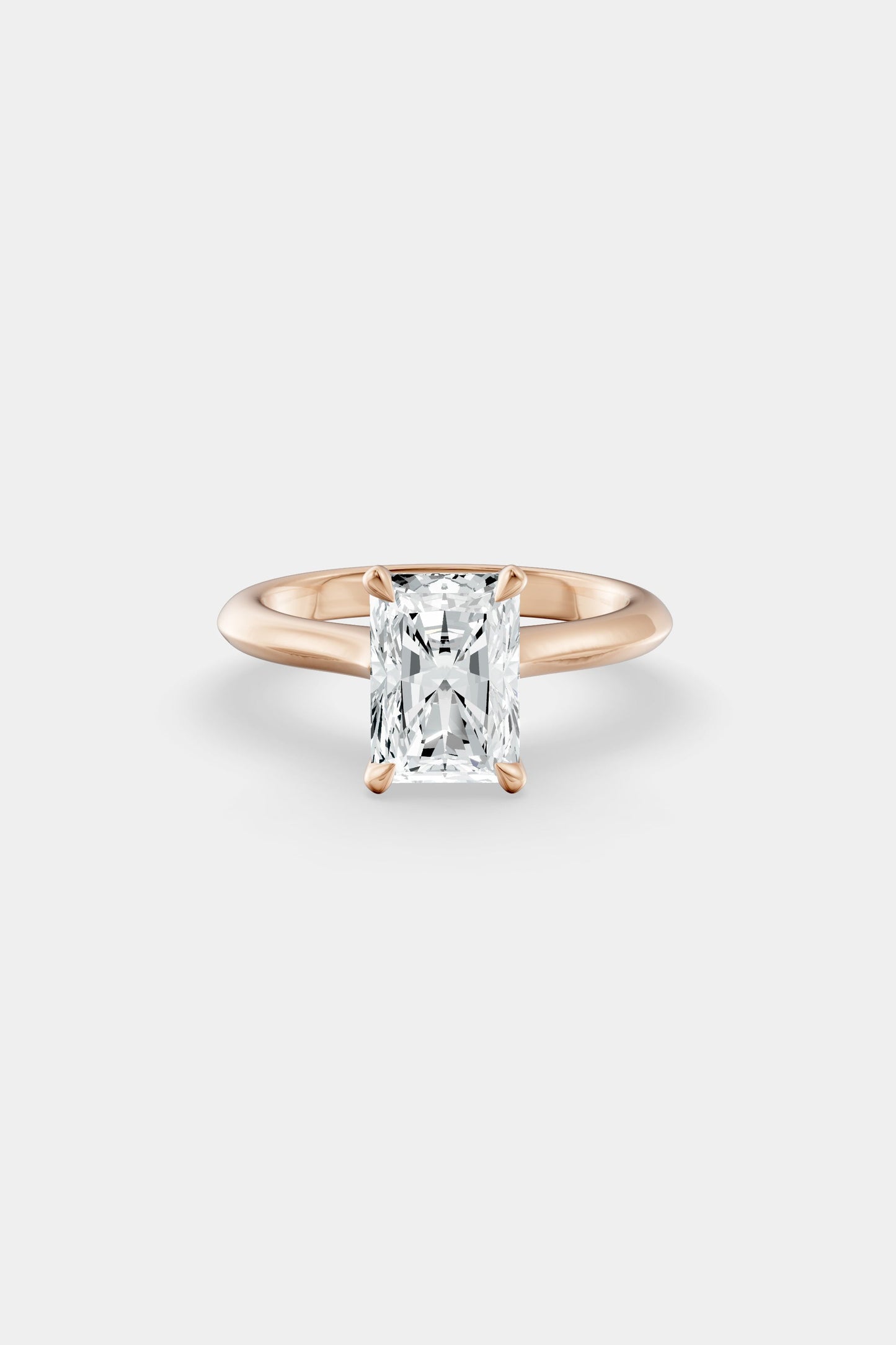 Diamond Solitaire Ring | Traditional Band