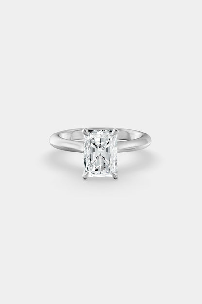 Diamond Solitaire Ring | Traditional Open-Style Band