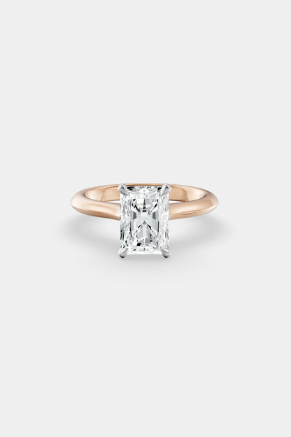 Diamond Solitaire Ring | Traditional Open-Style Band