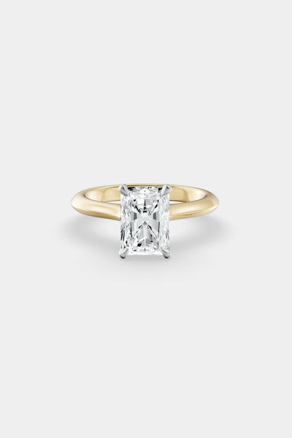 Diamond Solitaire Ring | Traditional Open-Style Band