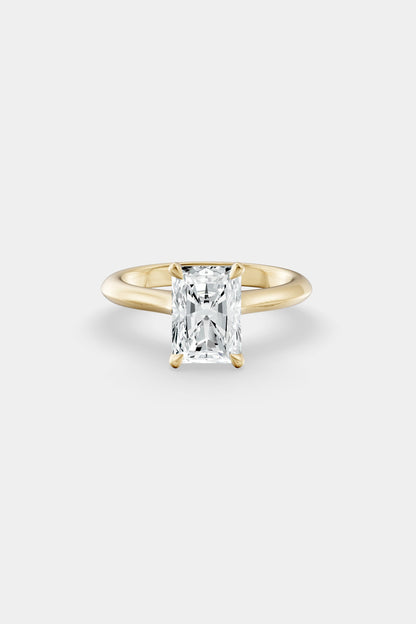 Diamond Solitaire Ring | Traditional Open-Style Band
