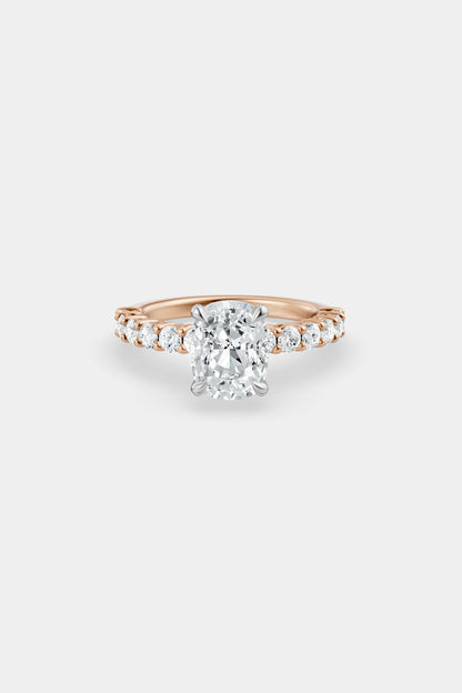Diamond Solitaire Ring | 0.05ct Diamond Half Eternity Band