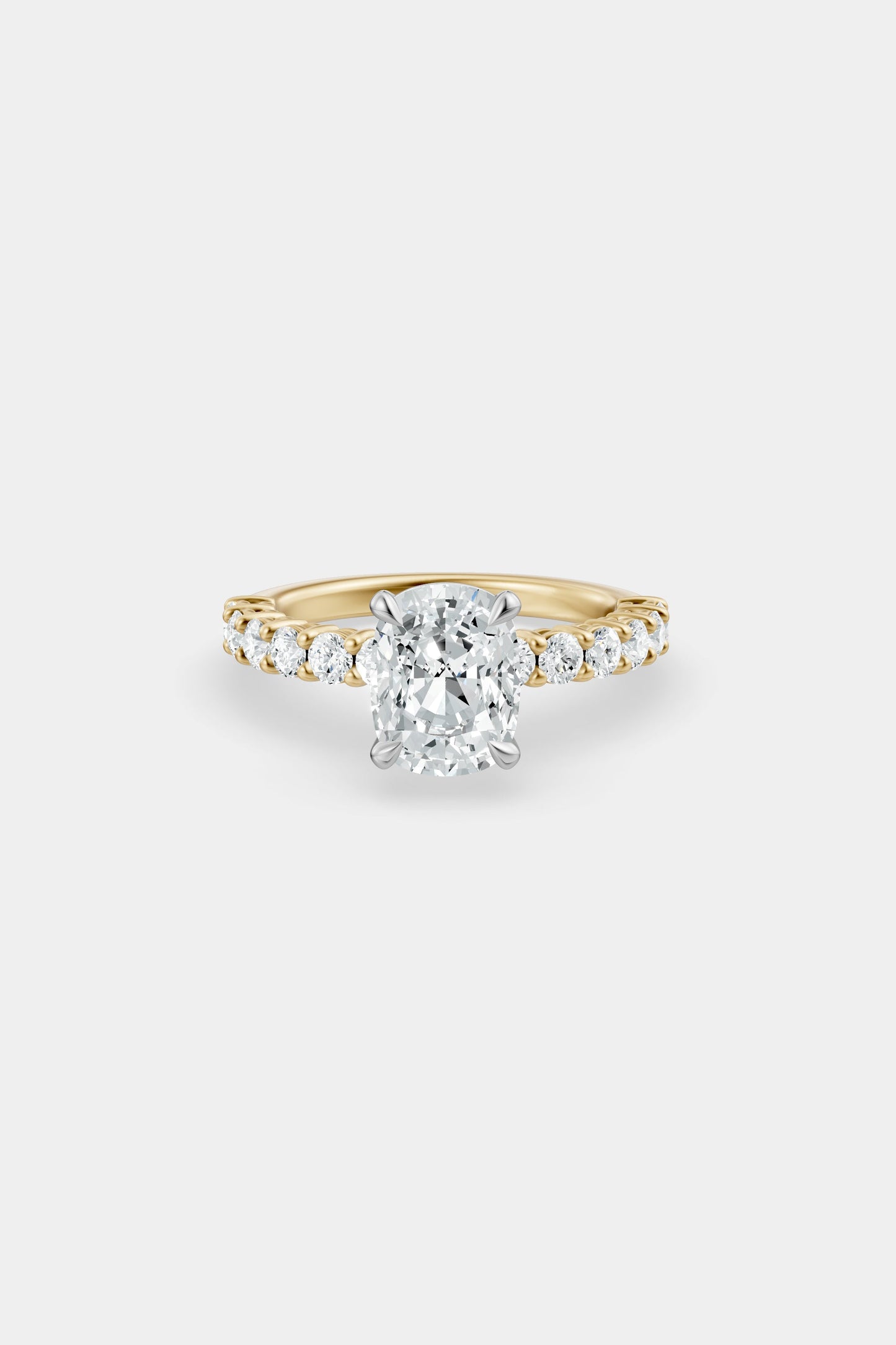 Diamond Solitaire Ring | 0.05ct Diamond Half Eternity Band