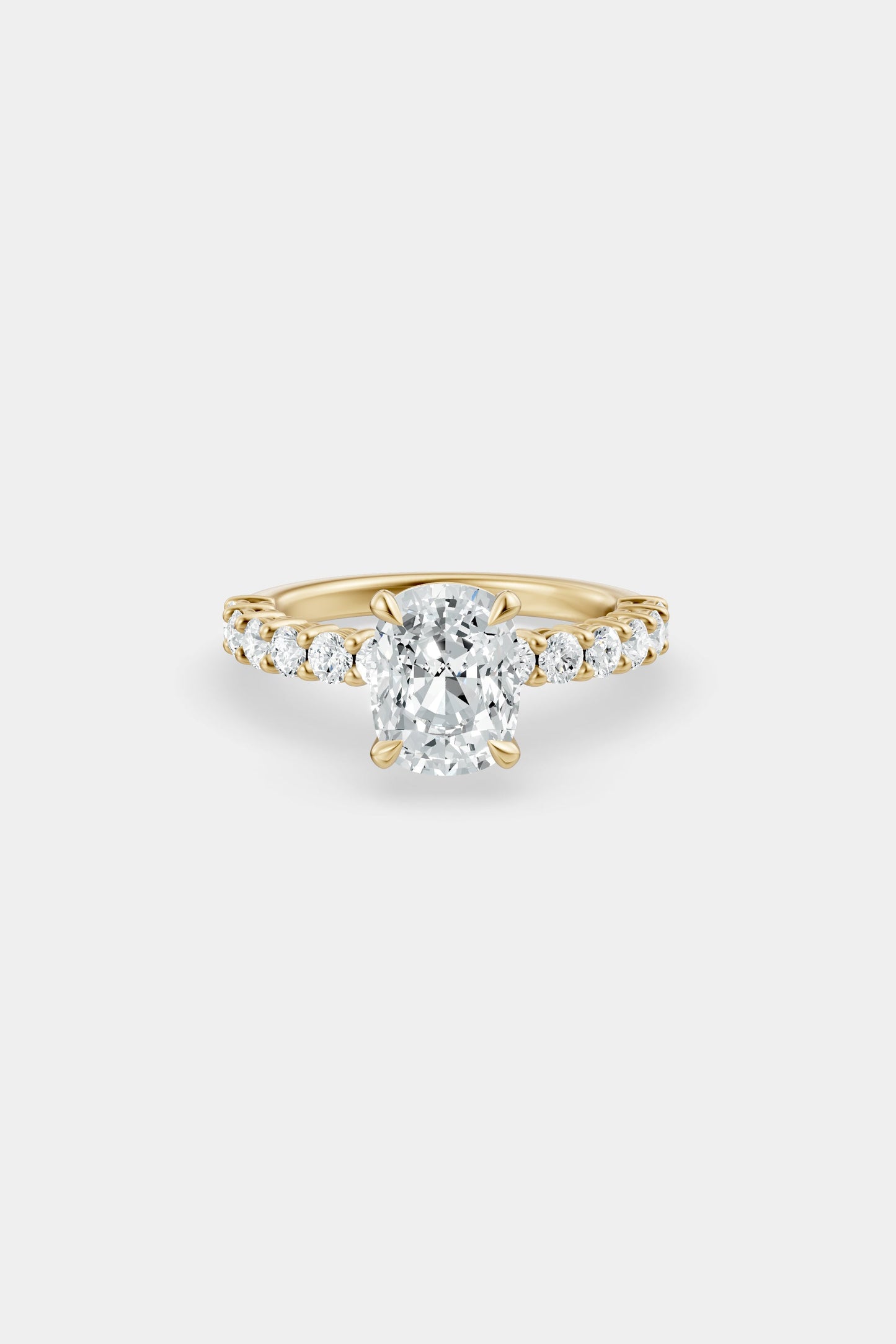 Diamond Solitaire Ring | 0.05ct Diamond Half Eternity Band