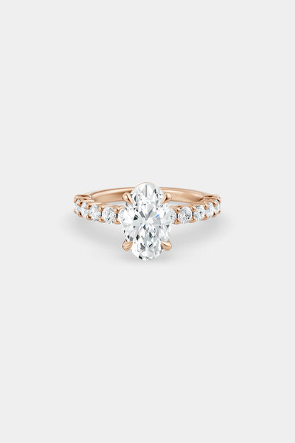 Diamond Solitaire Ring | 0.05ct Diamond Half Eternity Band