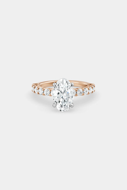 Diamond Solitaire Ring | 0.05ct Diamond Half Eternity Band