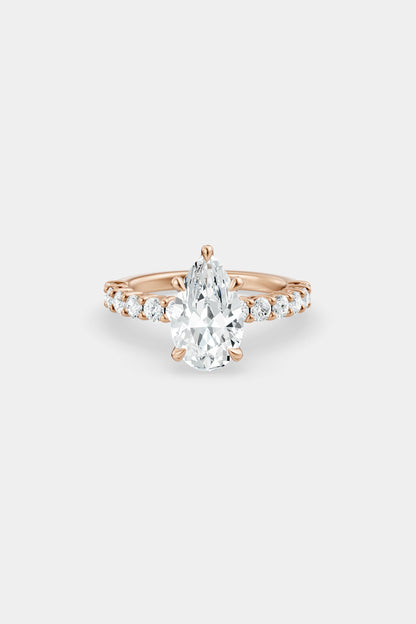 Diamond Solitaire Ring | 0.05ct Diamond Half Eternity Band