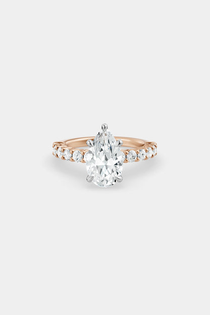 Diamond Solitaire Ring | 0.05ct Diamond Half Eternity Band