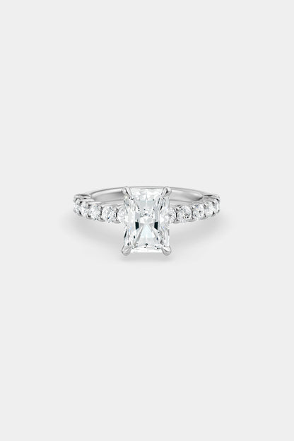 Diamond Solitaire Ring | 0.05ct Diamond Half Eternity Band