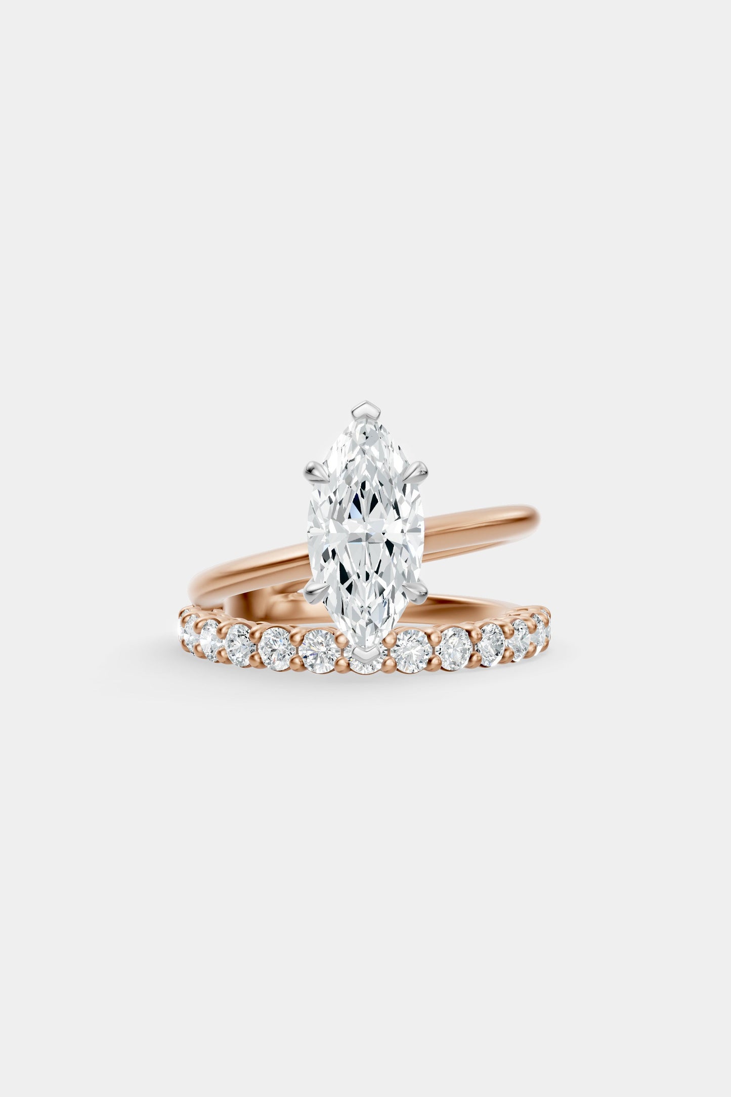Double Band Diamond Ring | 0.05ct Diamond Band