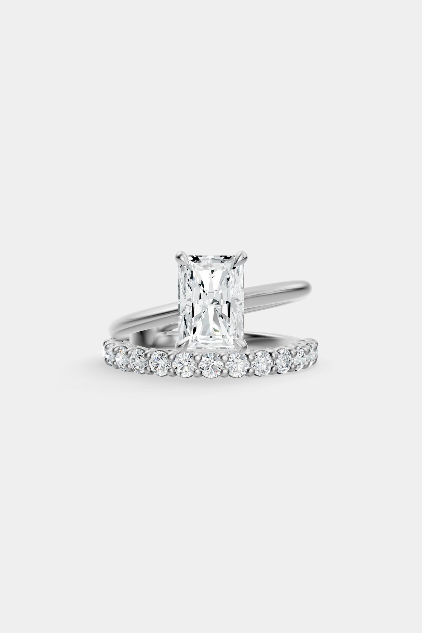 Double Band Diamond Ring | 0.05ct Diamond Band