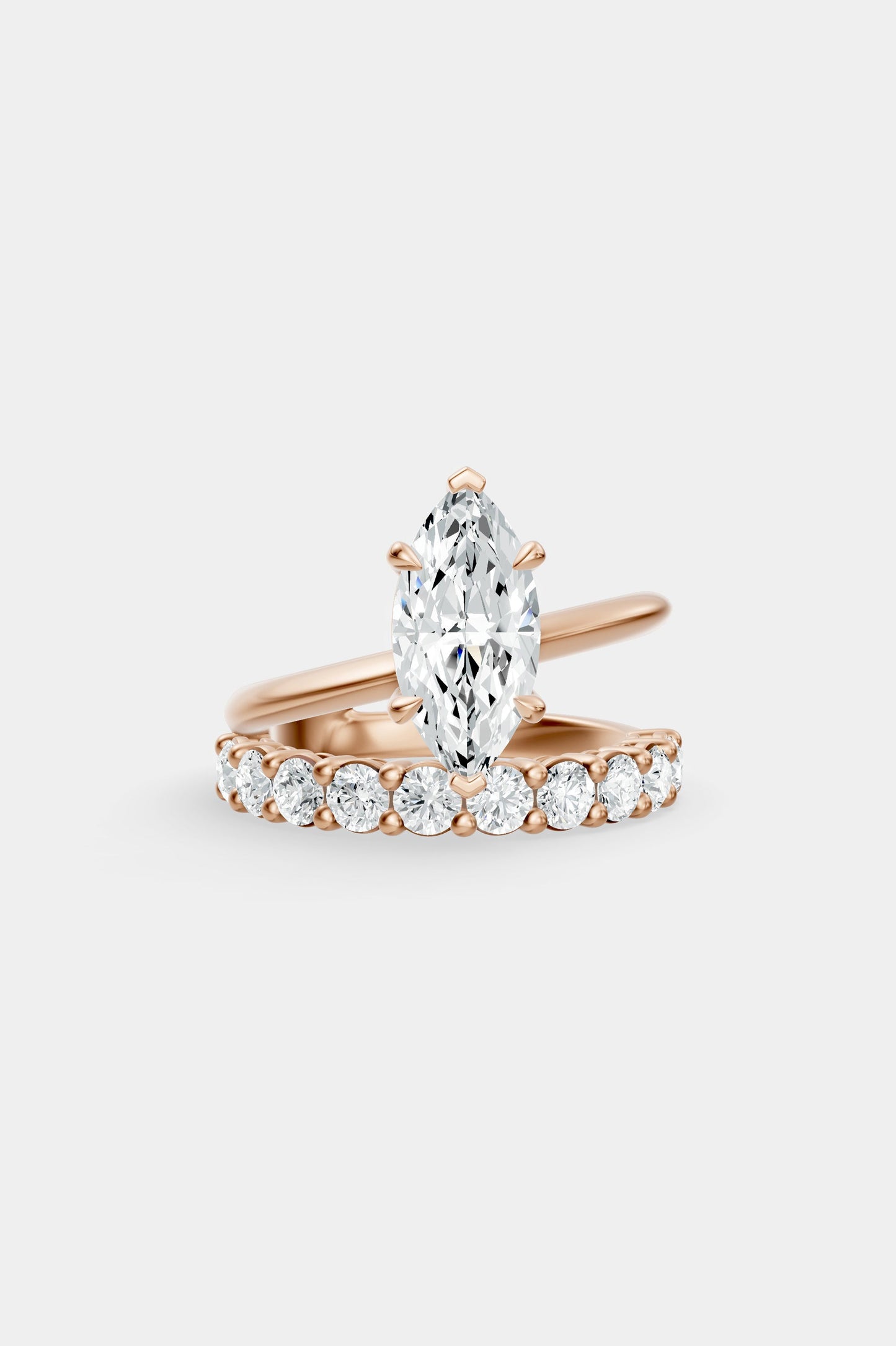 Double Band Diamond Ring | 0.10ct Diamond Band