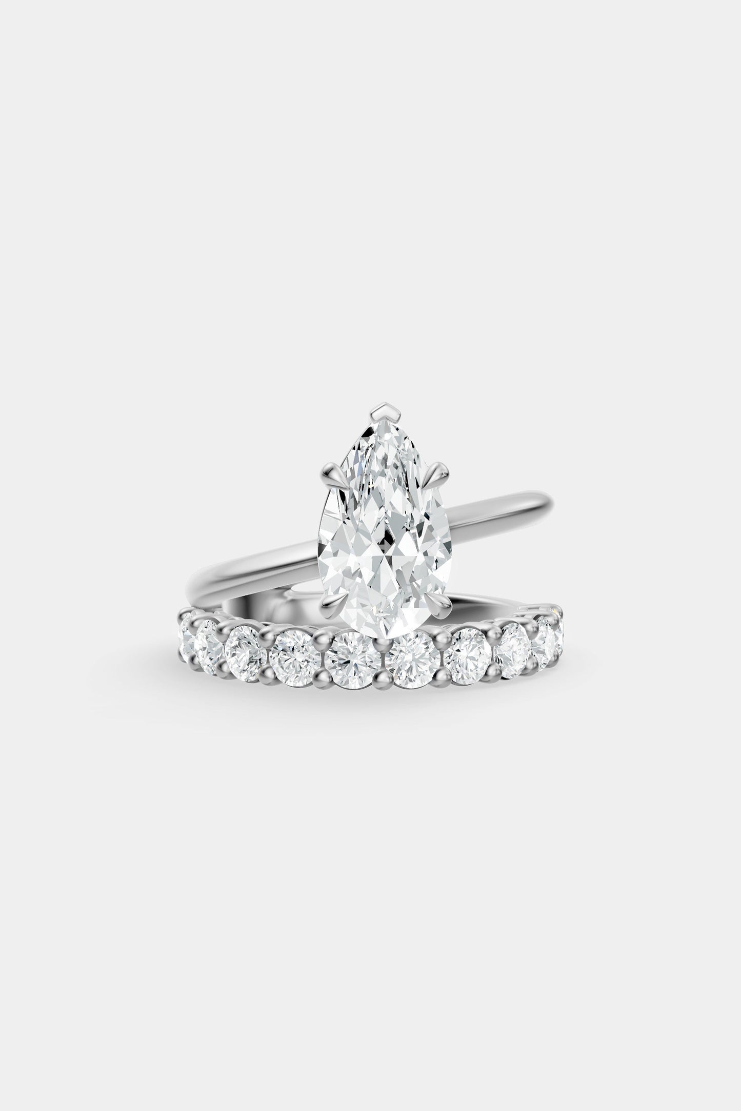 Double Band Diamond Ring | 0.10ct Diamond Band