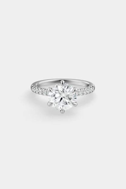 Diamond Solitaire Ring | Harley Diamond Band