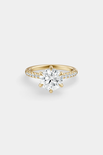 Diamond Solitaire Ring | Harley Diamond Band