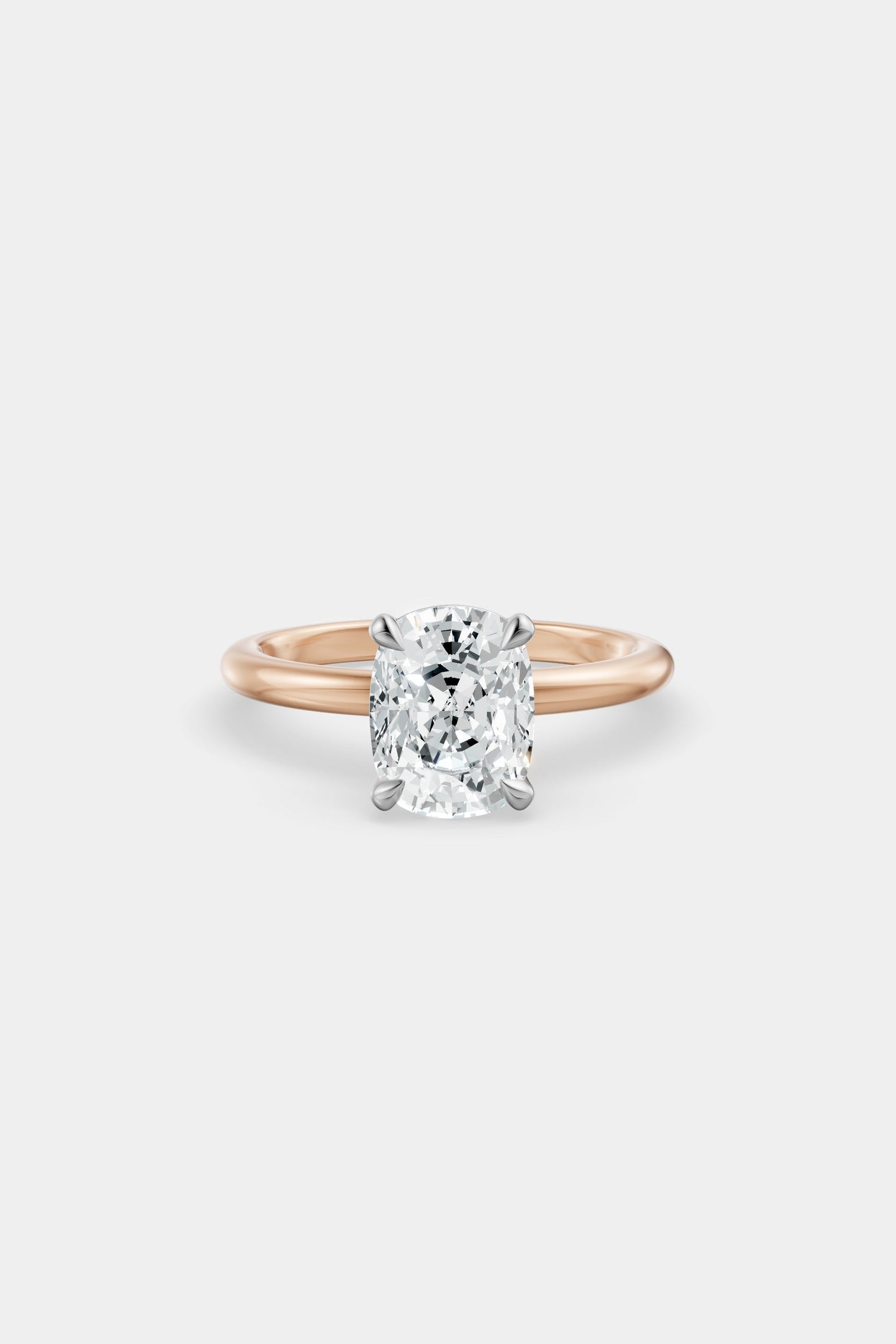 Diamond Solitaire Ring | Traditional Band
