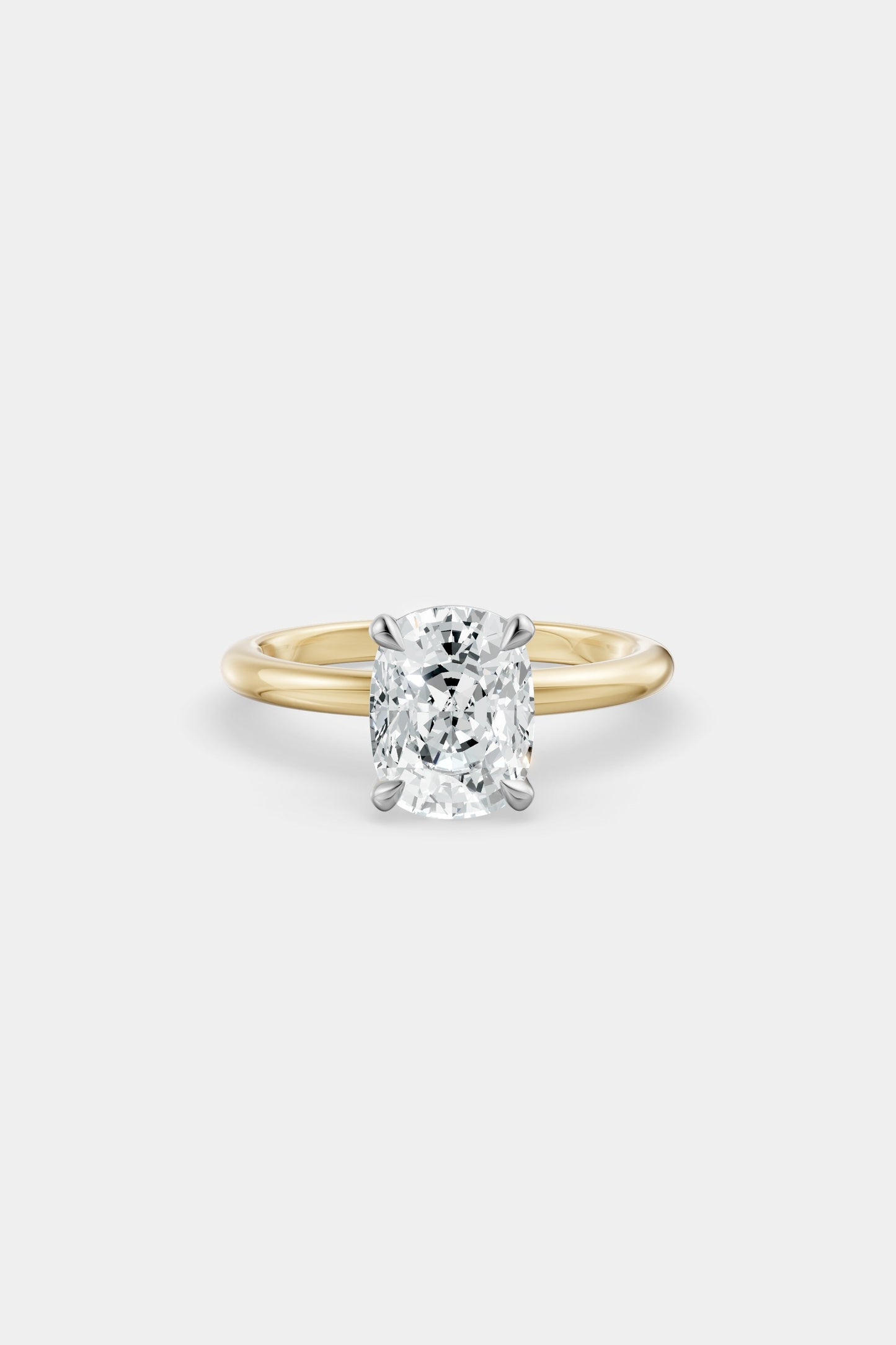 Diamond Solitaire Ring | Traditional Band