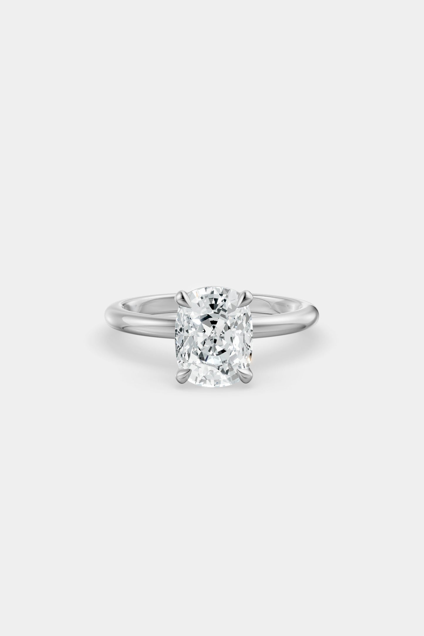 Diamond Solitaire Ring | Traditional Band