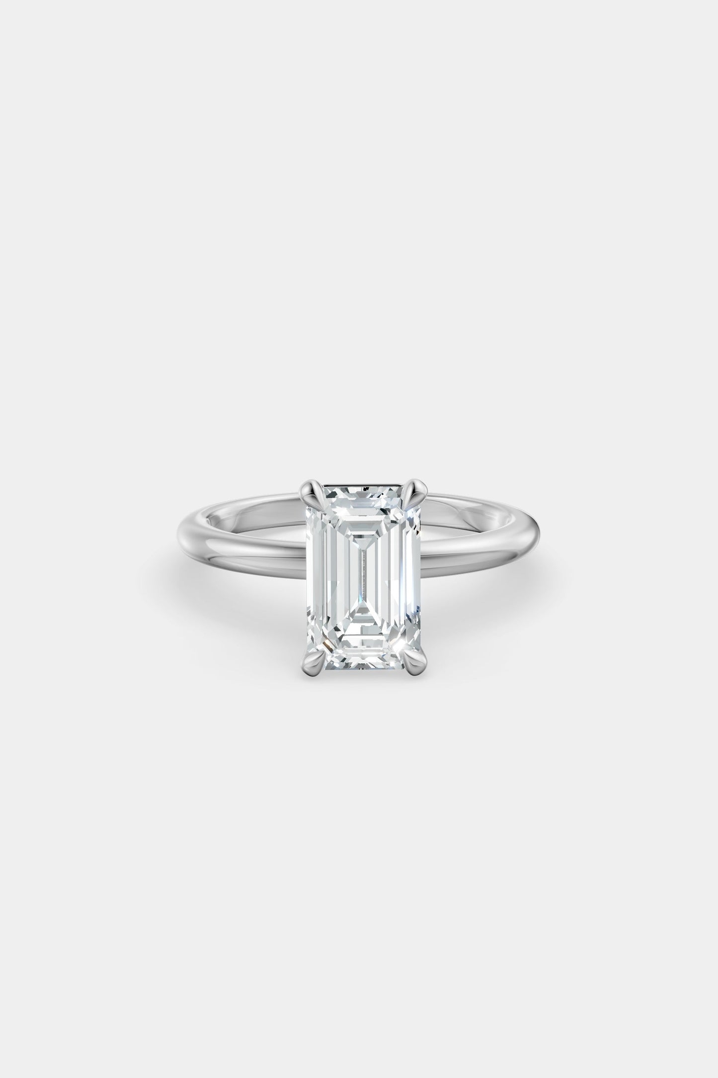 Diamond Solitaire Ring | Traditional Band
