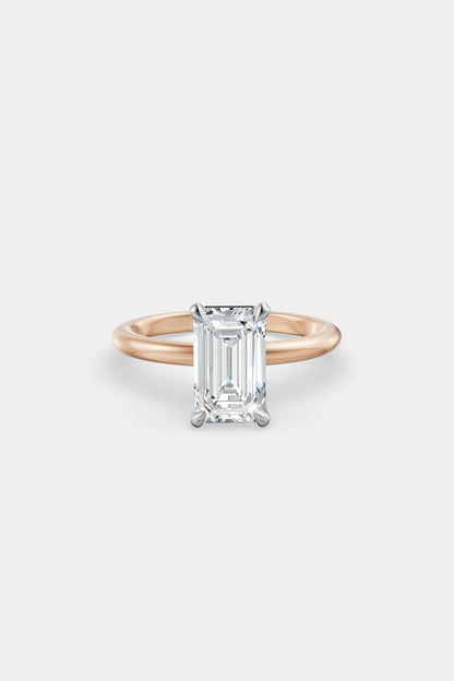 Diamond Solitaire Ring | Traditional Band