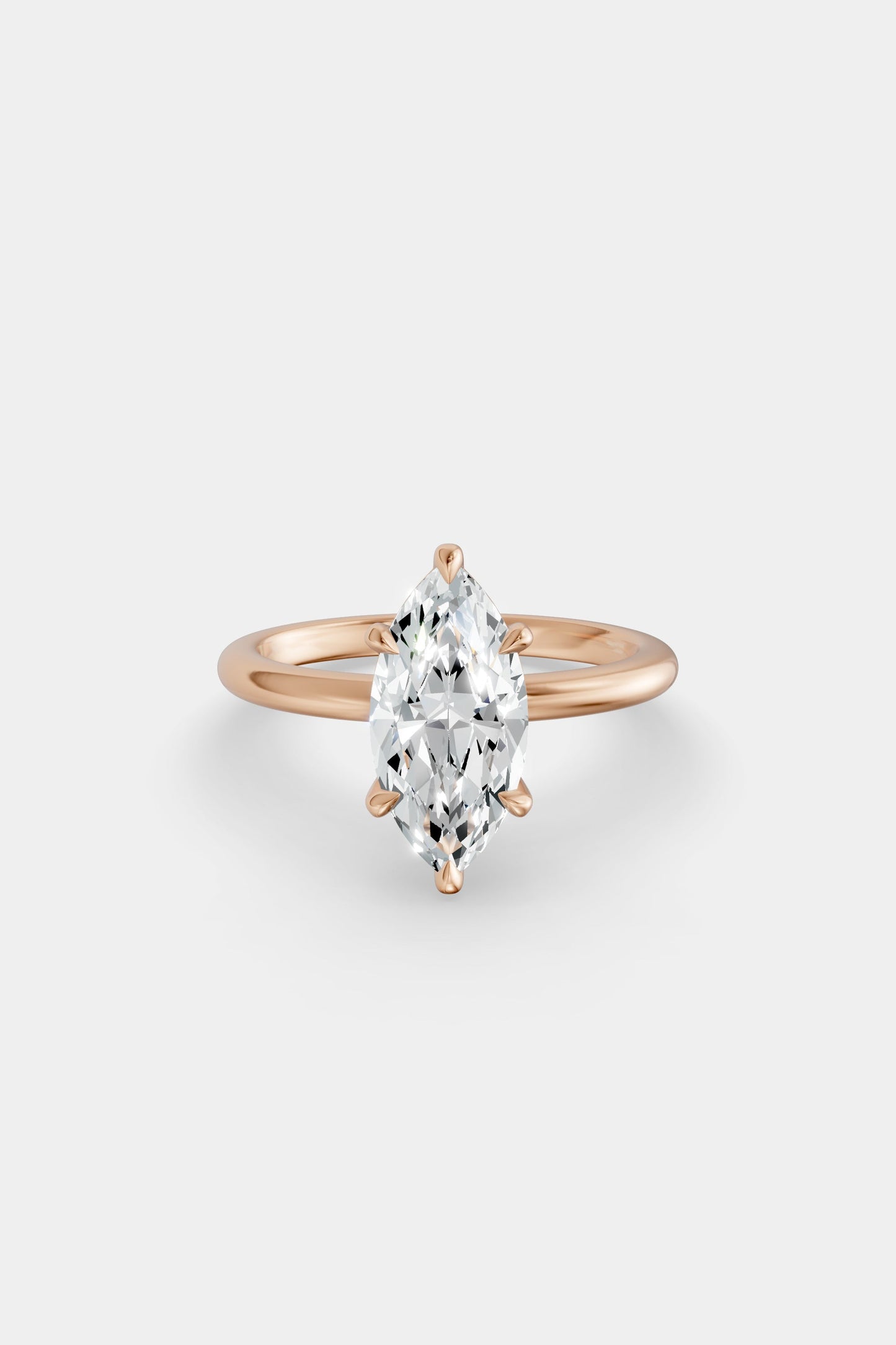 Diamond Solitaire Ring | Traditional Band
