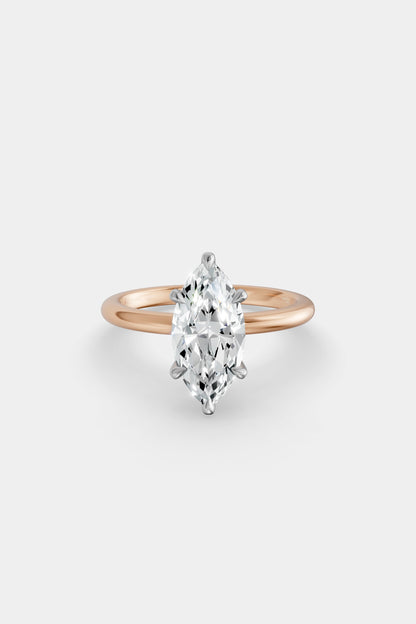 Diamond Solitaire Ring | Traditional Band
