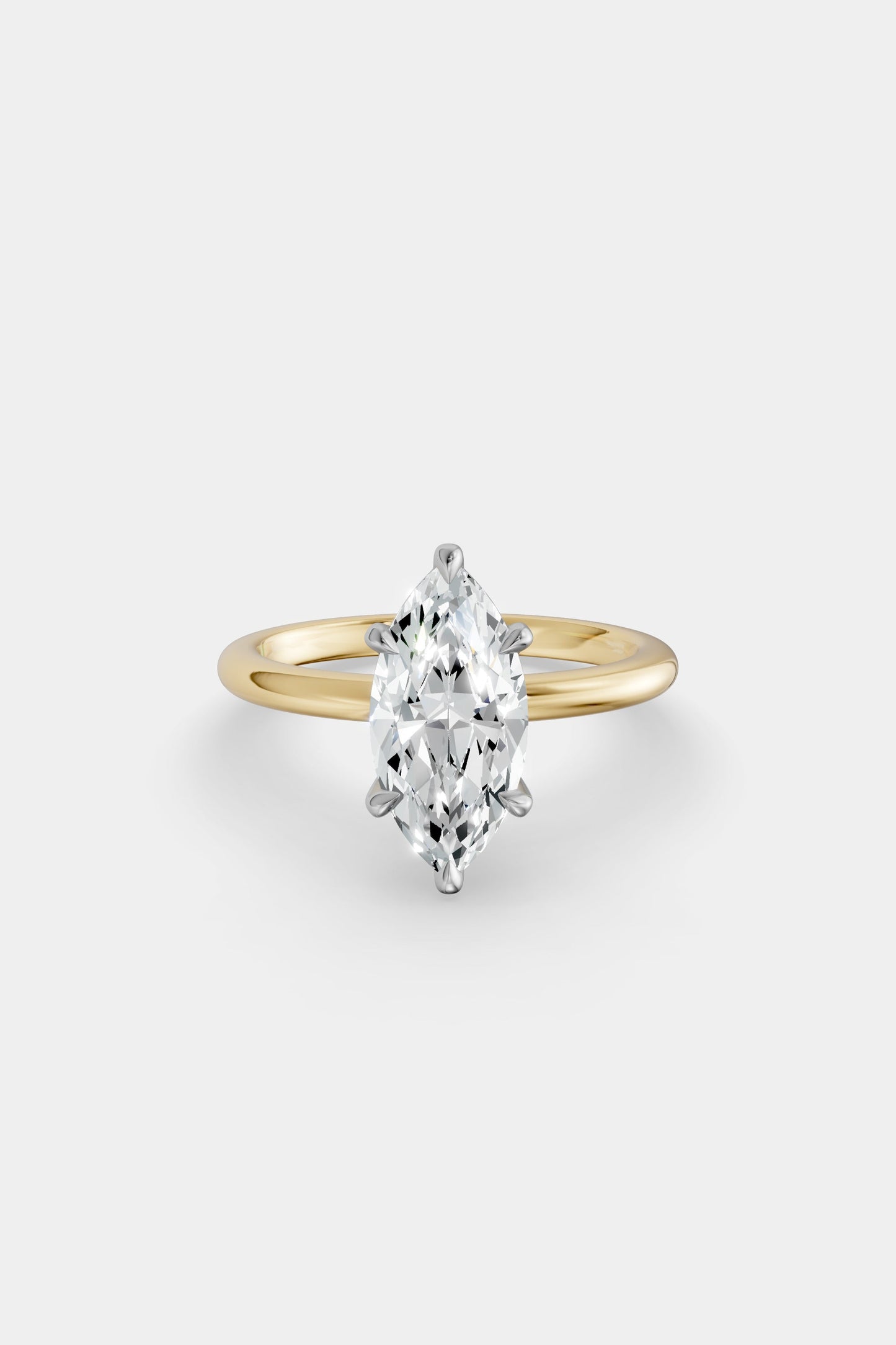Diamond Solitaire Ring | Traditional Band